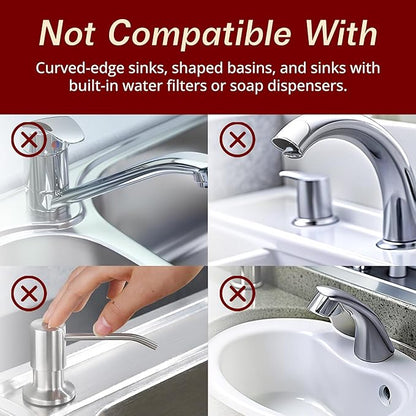 Odrago Silicone Faucet Mat (14"x5.70"x0.59"), Bathroom, Countertop and Kitchen Sink Splash Guard, Anti-Slip Faucet Drip Catcher Tray, 90-Degree Foldable Edge, Sloped Design for Fast Drying, Grey