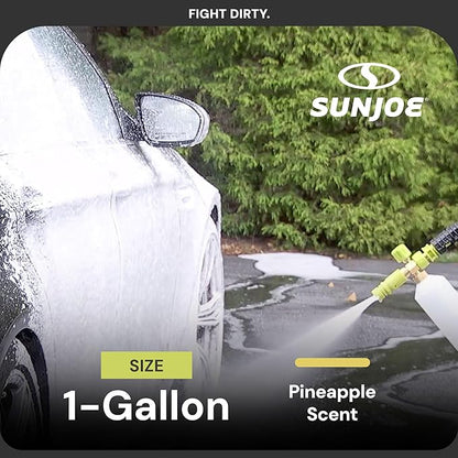 Sun Joe SPX-FCS1G Snow-Foam Pressure Washer Car-Wash Soap, 1 Gallon, Pineapple Scent