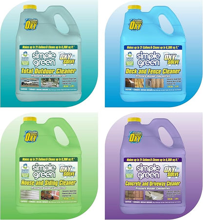 Simple Green Oxy Solve Concrete and Driveway Pressure Washer Cleaner, Purple, Unscented, 128 Fl.Oz