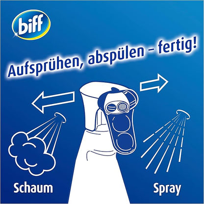 Biff Bad Total Hygienic Fresh Bathroom Cleaner (750 ml), Bathroom Cleaner Against Limescale & Dirt, Spray Bottle, Limescale Remover for All Surfaces and Hygienic Cleanliness Throughout the Bathroom