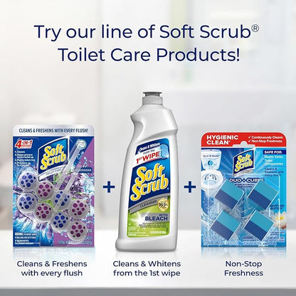 Soft Scrub 4-in-1 Rim Hanger Toilet Bowl Cleaner, Lavender, 2 Count