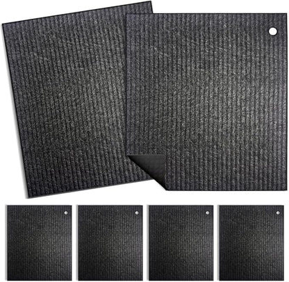 6 - Pack Swedish Kitchen Dish Cloths - Reusable Paper Towels for Counters & Dishes - Eco Friendly Cellulose Sponge Cloth - (Black)