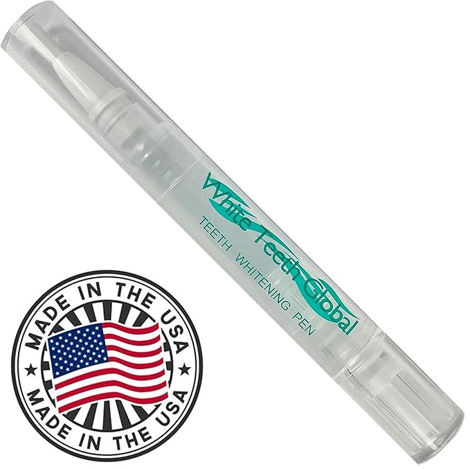 XL (1) Teeth Whitening Pen 4cc (not 2cc) of 22% Carbamide Peroxide Tooth Whitener Stain Remover Gel. Natural Mint, no Sensitivity, Made in The USA.