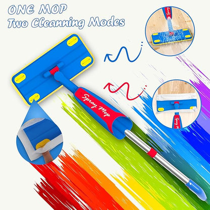 Kids Mop, Toddler Cleaning Toy Set, Mini Size Mop for Kids that Really Works, Educational and Pretend Play Montessori Toys Gift for Boys Girls