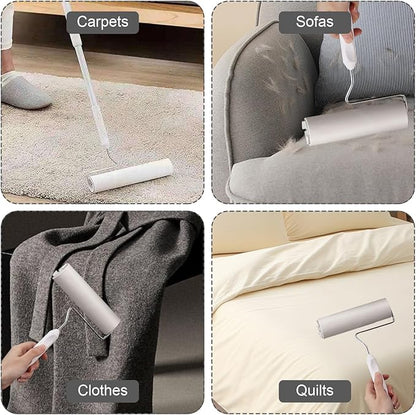 6.3 inch Wide Lint Roller Refills, Value Pack 16 Rolls Extra Sticky Lint Rollers Refill, Pet Hair Sticky Roller Refills for Floor, Couch, Carpet, Bed, Clothes(Pack of 16, Total 960 Sheets)