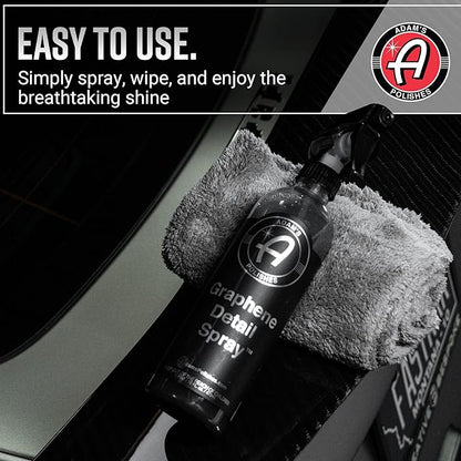 Adam's Polishes Graphene Detail Spray (16 Fl Oz) - Extend Protection of Waxes, Sealants, & Coatings | Waterless Detailer For Car Detailing | Clay Bar, Drying Aid, Add Ceramic Graphene Protection