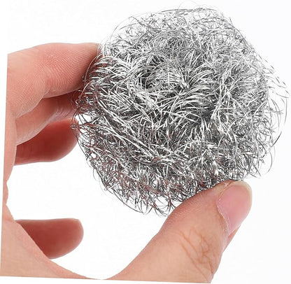 PRETYZOOM Stainless Steel Kitchen Cleaning Balls Dish Cleaner Scourers for Pots Pans Dishes Effortless Non Skid Scrubbing Tool and Hand Friendly Design