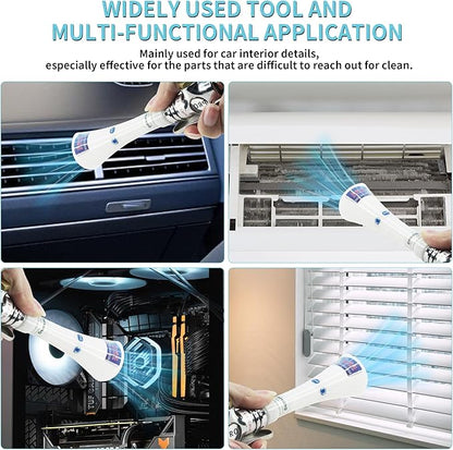 GOCCIDA Tornado mini,Car Cleaning Gun Trumpet Head High Pressure Dryer Blow Gun,Car Cleaning Air Gun Kit,Vortex Air Cleaning Tool for Quickly Blasts Dirt