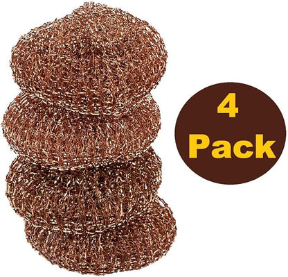 Pine-Sol Heavy-Duty Copper Scrubbers | Premium Scrub Sponges for Cast Iron, Stainless Steel, Oven Racks, Grills, 8 Pack