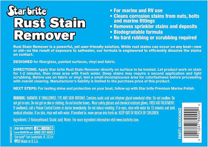 Star brite Rust Stain Remover - Easily Clean Corrosion Stains Off Fiberglass, Vinyl, Metal & Painted Surfaces, 128 oz - 1 Gallon