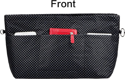 Vercord Handbag Purse Tote Pocketbook Organizer Insert Zipper Closure 11 Pockets 3 Sizes Many Colors
