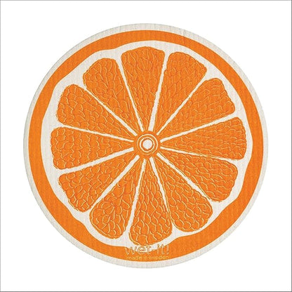 Wet-It! Swedish Dishcloth Set (Orange Lemon Lime) - Reusable, Super Absorbent Cleaning Cloths for Kitchen and Home Use, Perfect for Dishes, Surfaces, and Daily Cleaning Tasks