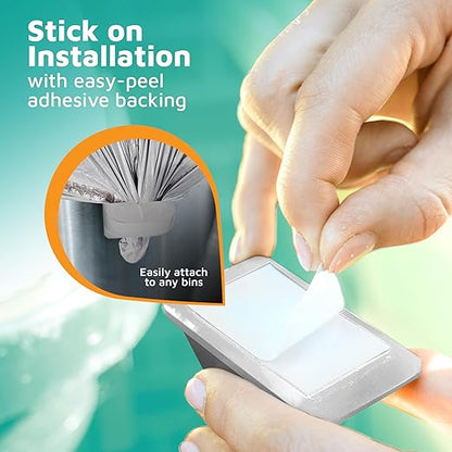 PlasticMill Trash Bags Cinch, White, 6 Pack, To Hold Garbage Bags In Place.May not be compatible with some Garbage Can drawers or compacters.