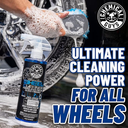 Chemical Guys Starter Car Care & Cleaning Kit, 7-Piece Detailing Car Wash Kit with 6 Premium 16 oz Care Chemicals and Accessories for Washing, Waxing, and Interior Cleaning