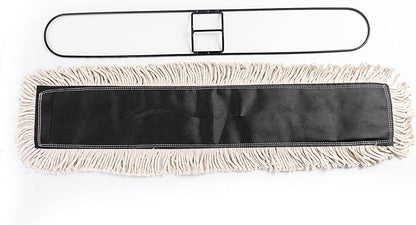Matthew Cleaning 36'' High Strength Disposable Dust Mop Cotton Cut-end Yarn Mop Replacement Heads for Residential & Commercial Fit Standard Dust Mop Frames, Hardwood, Laminate, Concrete Floors 6Pack