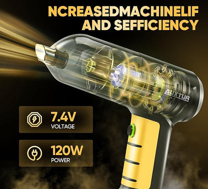 Handheld Car Vacuum Cleaner 3 in 1 High Power|15000PA Brushless Motor|Super Suction Portable Vacuum with Super Endurance for Car and Home