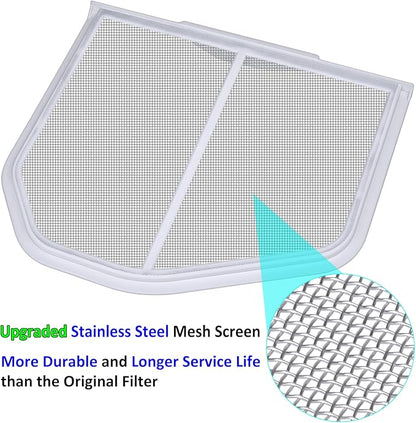 W10120998 Lint Filter Replacement for Kenmore Maytag Whirlpool Dryers, Upgraded Stainless Steel Mesh Screen, Ultra Durable Lint Trap with Dryer Vent Lint Brush