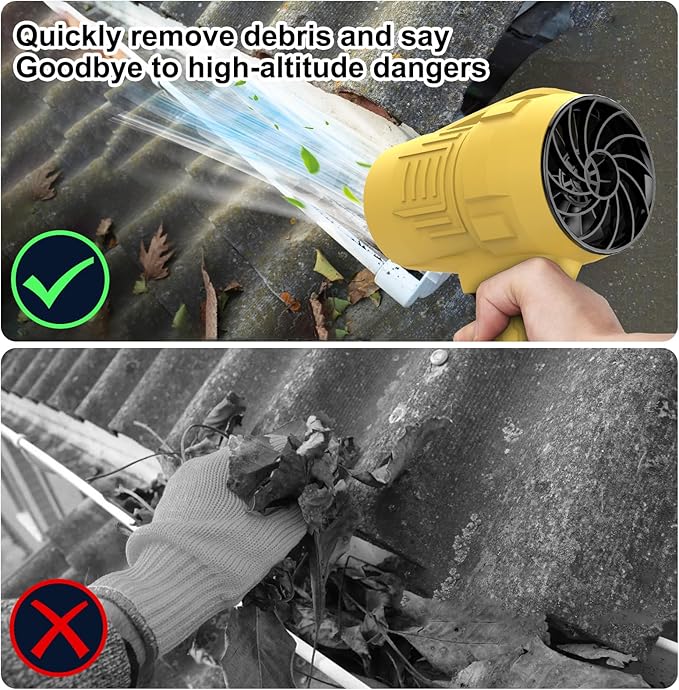 Fostex Cordless Leaf Blower – Handheld Leaf Blower, 300,000RPM Mini Turbo Jet, 2×2.0Ah Batteries & Charger, Lightweight & Portable, 6 Speeds, for Patio, Yard, Lawn Care, Garage Cleaning