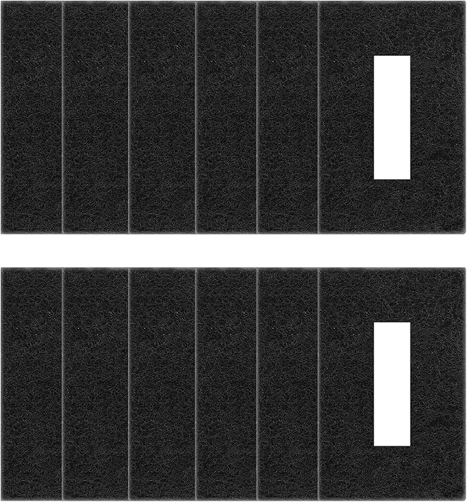 KEEPOW 12 Pack Trash Can Deodorizer Compost Bin Filter, Activated Charcoal Filter for Indoor Kitchen Compost Bucket, Trash Cans, Countertop and Recycle Bins