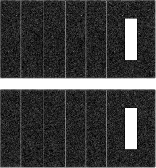 KEEPOW 12 Pack Trash Can Deodorizer Compost Bin Filter, Activated Charcoal Filter for Indoor Kitchen Compost Bucket, Trash Cans, Countertop and Recycle Bins