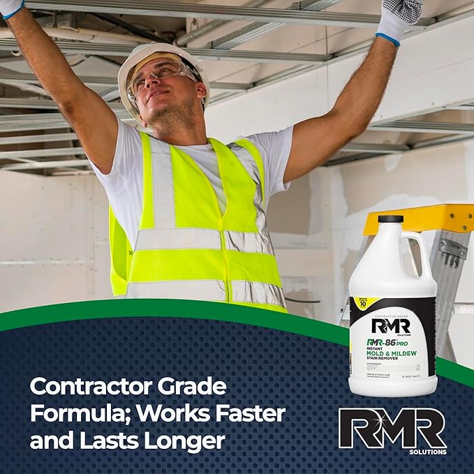 RMR-86 Pro Contractor Grade Mold Stain & Mildew Stain Remover and RMR Botanical Disinfectant Cleaner Mold Remover Bundle