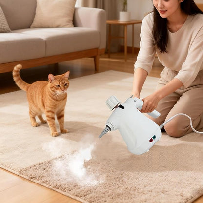 Steam Cleaner, Multi-Surface Steamer Cleaners for Cleaning with 13 Accessories, Large Capacity Handheld Steam Cleaner, Good for Home, Kitchen Grease, Bathroom Grout (White)