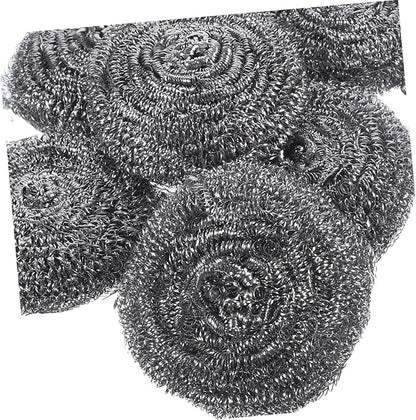 6Pcs Scrubbers for Kitchen Cleaning Pan and Pot Scrubbers Heavy Duty Wire Dish Cleaning Balls for Effortless Scouring