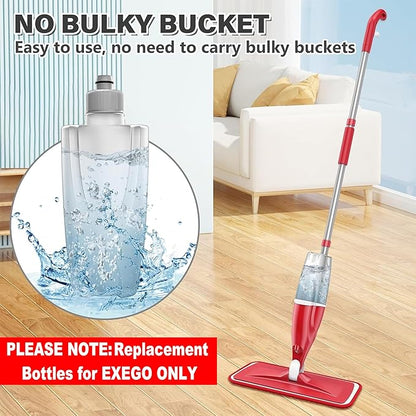EXEGO 440ML Refillable Spray Mop Replacement- DO NOT SUITABLE FOR OTHER BRAND SPRAY MOP - Water Tank for Multi-Surface Floor Cleaning
