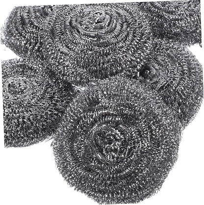 PRETYZOOM 6Pcs Pot Scrubbers Metal Scrubbers for Kitchen Cleaning Supplies Scouring Balls for Pots Pans Ovens and Grills