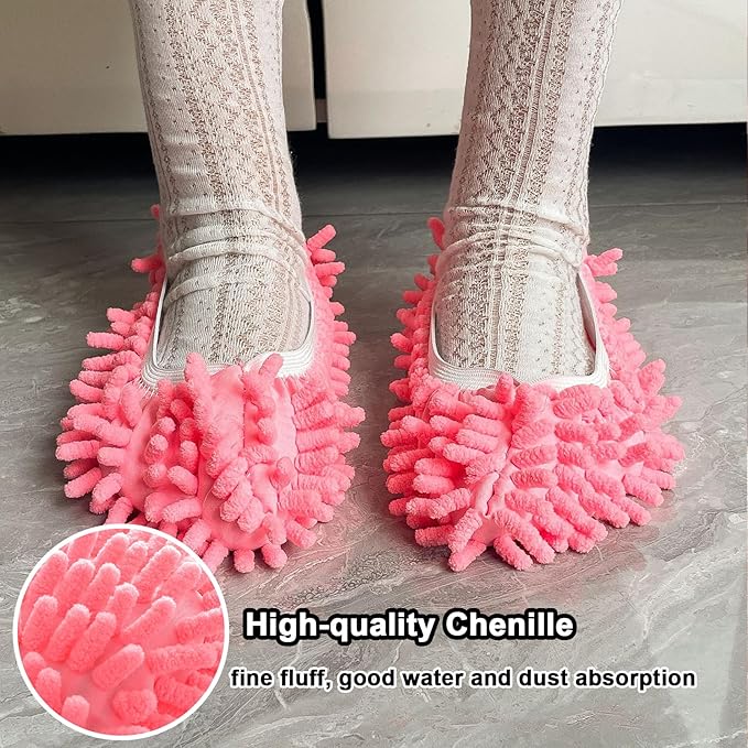20 PCS Mop Slippers,10 Pairs Mop Socks for Floor Cleaning,Washable Reusable Microfiber Mop Shoes,Mopping Slippers Shoes Cover,Soft Dusting Slippers for Women Men House Office Bathroom Kitchen