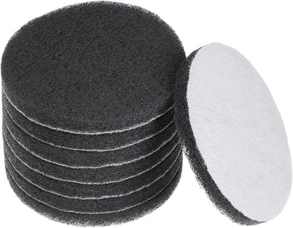 HARFINGTON 8pcs Drill Power Brush 4 Inch Tile Scrubber Scouring Pads 800-1000 Grit for Bathroom Kitchen Household Cleaning