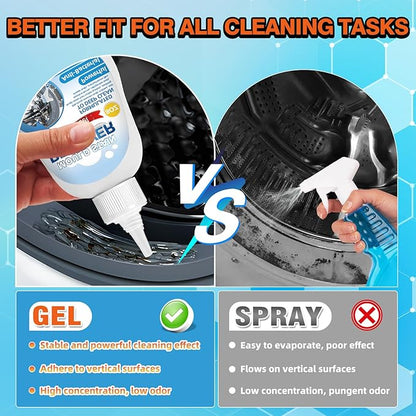 Home Remover Gel, Deep Cleaning Cleaner Gel for Washing Machine, Bathroom, Kitchen Tile Seam Refrigerator Door Seal Household Sinks Cleaning Grout Cleaner