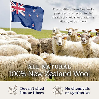 Handy Laundry Wool Dryer Ball - Natural Fabric Softener, Reusable, Reduces Clothing Wrinkles and Saves Drying Time - Better Alternative to Plastic Balls and Liquid Softener