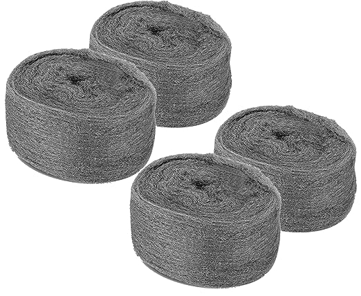 Steel Wool Mice Control Pads & Barrier Kit - Gap Blocker Fill Fabric for Holes & Vents - 4 Pack