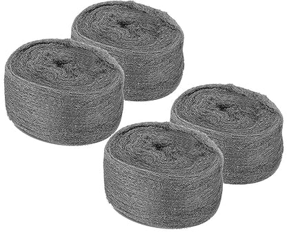 Steel Wool Mice Control Pads & Barrier Kit - Gap Blocker Fill Fabric for Holes & Vents - 4 Pack