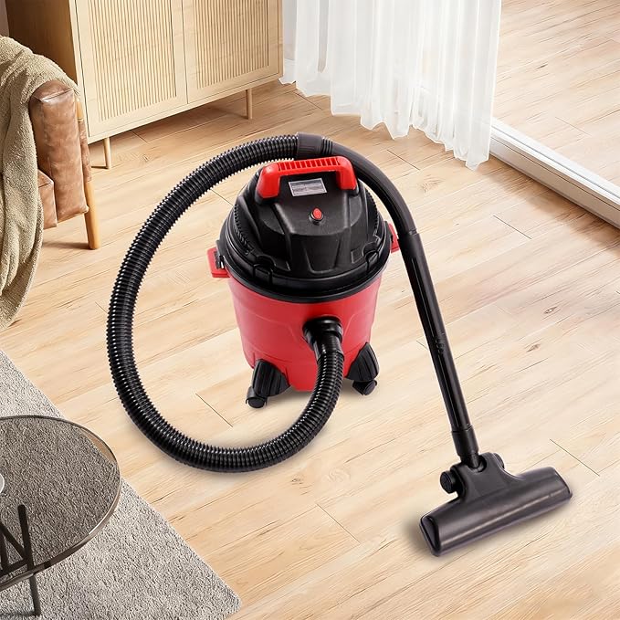 Wet/Dry Vacuum Cleaner, Portable Heavy-Duty Shop Vacuum 3 in 1 Function with Attachments for House, Heavy-Duty Portable Wet/Dry Vac Car Vacuum for Workshop, Jobsite, Garage and Home Cleaning