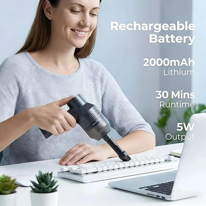 NEW Cordless Mini Vacuum Cleaner,Portable Computer Vacuum for Car Laptop Sewing Machine Keyboard Vac USB Desk Crumbs Hairs Dust Cleaners
