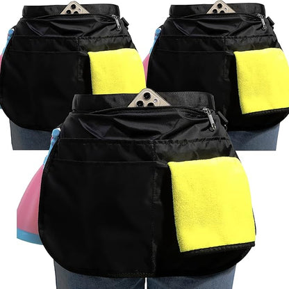 Bafelia Small Size Cleaning Caddy Apron for Women with 5 Pockets, Professional Waterproof Cleaning Supplies for Housekeepers