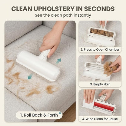 Reusable Pet Hair Remover Roller for Dog & Cat Hair Self Cleaning Lint Roller for Furniture, Couch, Carpet,Rugs,Bedding & Car
