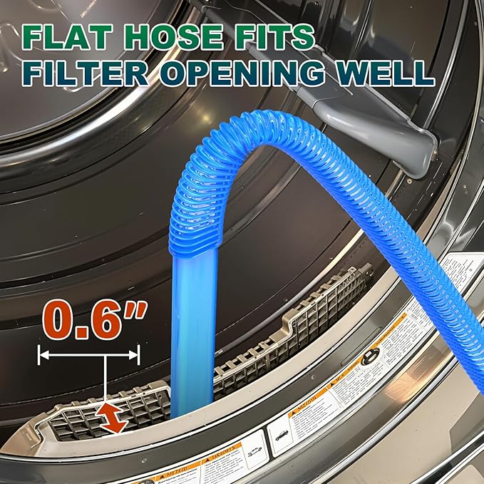 Sealegend 2 Pieces Dryer Vent Cleaner Kit Dryer Lint Vacuum Attachment, Dryer Vent Cleaning Lint Remover 2 Hoses Tools for Home Improvement