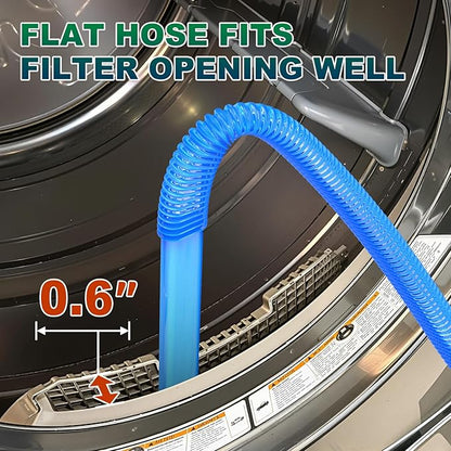 Sealegend 2 Pieces Dryer Vent Cleaner Kit Dryer Lint Vacuum Attachment, Dryer Vent Cleaning Lint Remover 2 Hoses Tools for Home Improvement