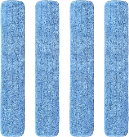48" Microfiber Pad for Rubbermaid Commercial 48 Inch Mop Head - 4 Pack Replacement Wet & Dry Commercial Reusable Cleaning Mop Refills Fit for Any Microfiber Flat Mop System 48"