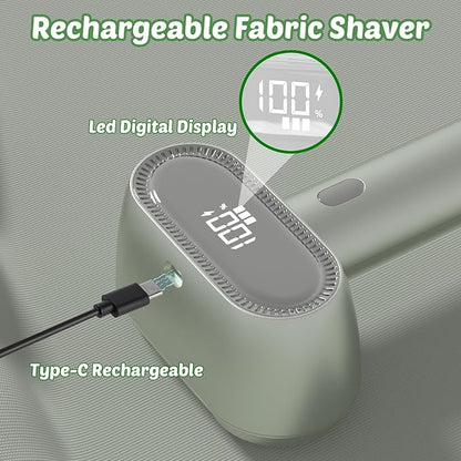 Fabric Shaver, Rechargeable Double-Head Lint Remover, Electric Lint Shaver and Clothing Shaver to Remove Pillings and Fuzz Easily