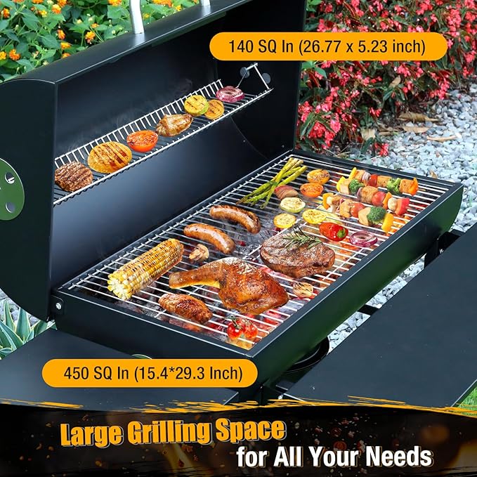 Barrel BBQ Grill Kit with Steel Charcoal Bucket & 120 Rolls