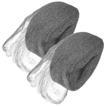 2 Rolls #0 Coarse Steel Wool Pads, Wire Mesh Scrubbing Pads for Rust Removal, Polishing Wood and Metal Surfaces, Sturdy Buffing Wire Wool for Cleaning Glass and Windows, Industrial