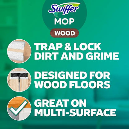 Swiffer Sweeper Wet Wood Floor Mopping Cloths,20 Count (Pack of 6)