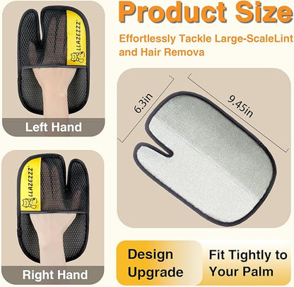 Pet Hair Removal Glove for Dogs & Cats, Quick Clean Electrostatic Reusable Pet Hair Glove, 2026 Upgraded Pet Hair Remover for Clothing, Couch, Carpet, Car Seat -4Pcs