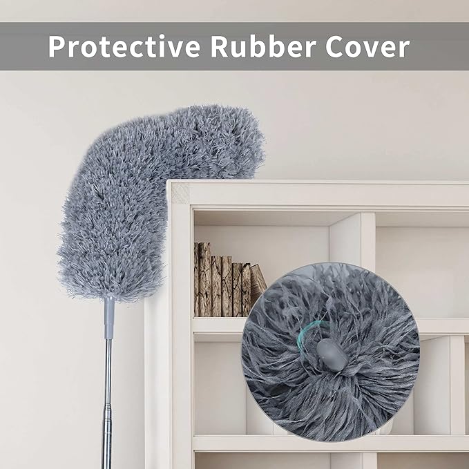 BOOMJOY Microfiber Feather Duster Set with Extension Pole