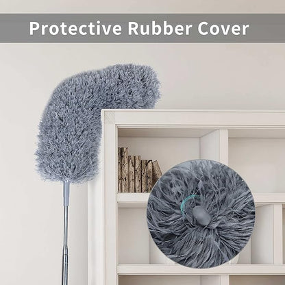 BOOMJOY Microfiber Feather Duster Set with Extension Pole