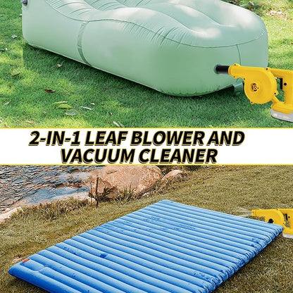 Leaf Blower for Dewalt 20V,17000r/min,2-in-1 Lightweight Handheld Cordless Vacuum Cleaner,Electric Leaf Blower Battery Powered Tools,for Inflating/Blowing/Leaves/Car(No Battery)